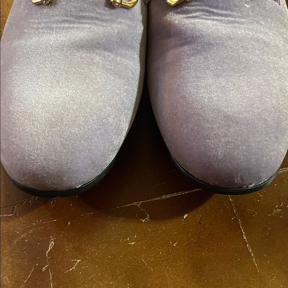 Lavender Loafers with Gold Buckle - Picture 10 of 10